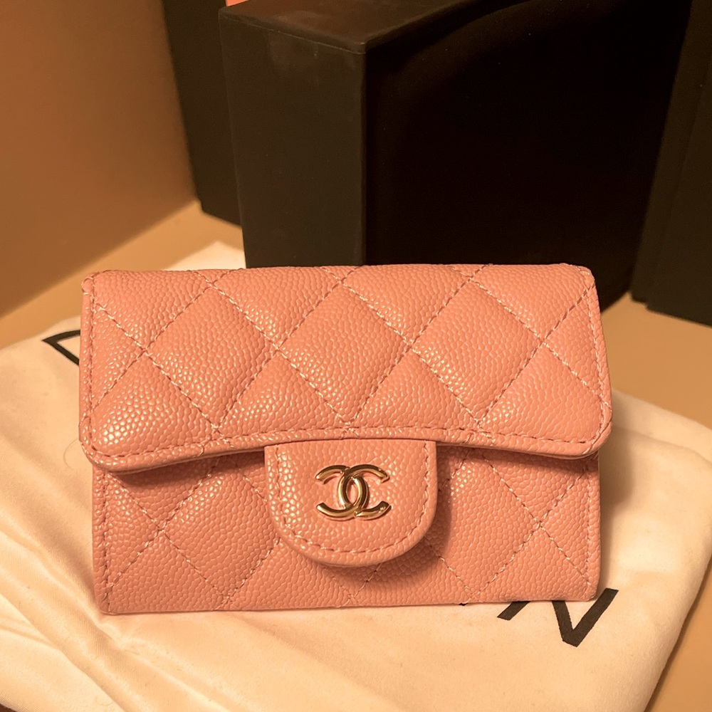 Chanel card flap